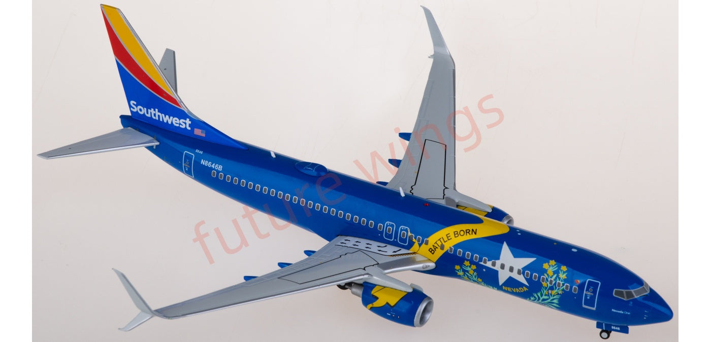 1:200 Geminijets G2SWA1267 Southwest Airlines Boeing 737-800 N8646B Nevada One Diecast Aircraft Model