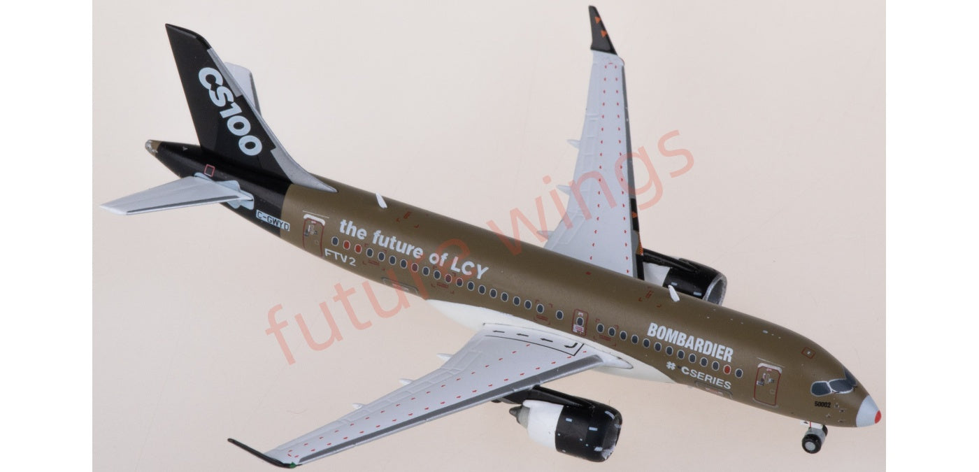 1:400 JC Wings LH4082 Bombardier CS100 C-GWYD Aircraft Model+Free Tractor