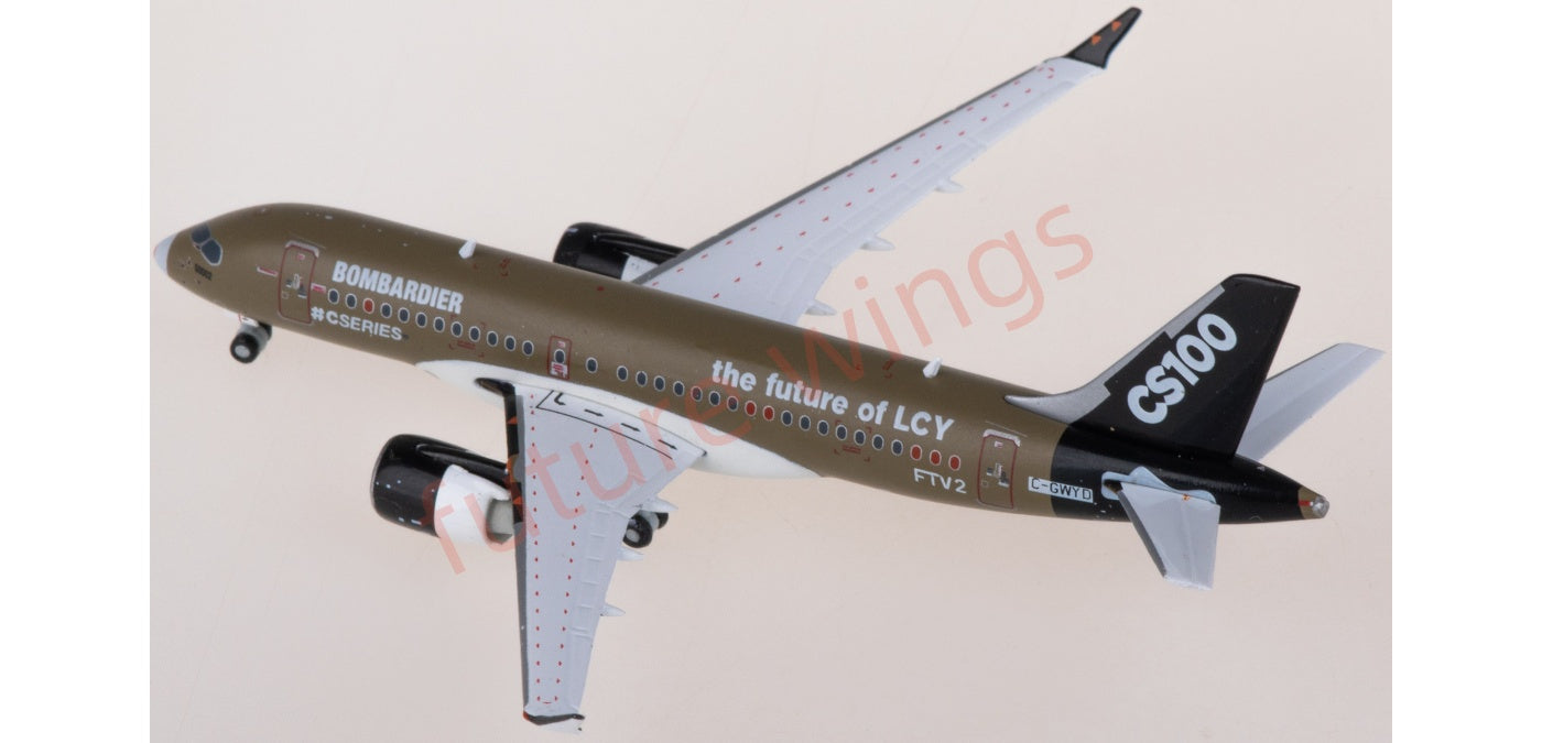 1:400 JC Wings LH4082 Bombardier CS100 C-GWYD Aircraft Model+Free Tractor