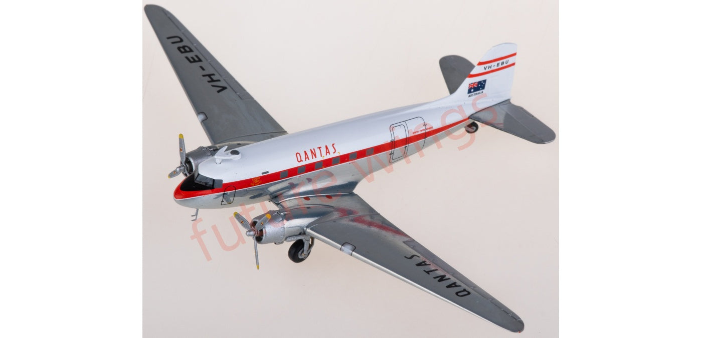 1:200 Geminijets G2QFA553 Qantas Airways Douglas DC-3 VH-EBU Diecast Aircraft Model