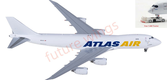 1:400 JC Wings XX40147 Atlas Air Boeing 747-8F N859GT Aircraft Model+Free Tractor