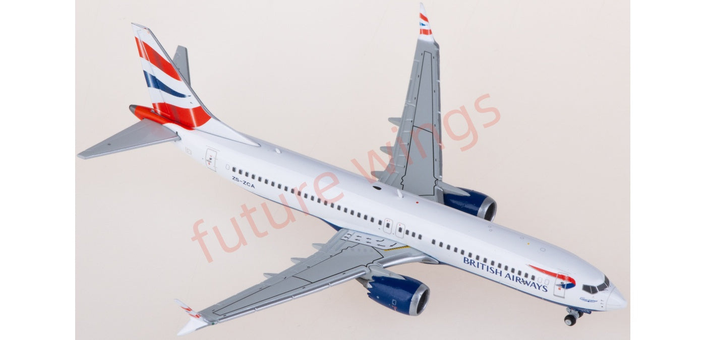 1:400 JC Wings XX40209 British Airways Boeing 737 MAX 8 ZS-ZCA Aircraft Model+Free Tractor