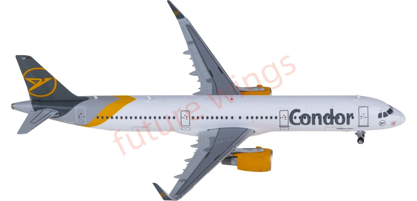 1:400 JC Wings XX4434 Condor Airbus A321 D-AIAF Aircraft Model+Free Tractor