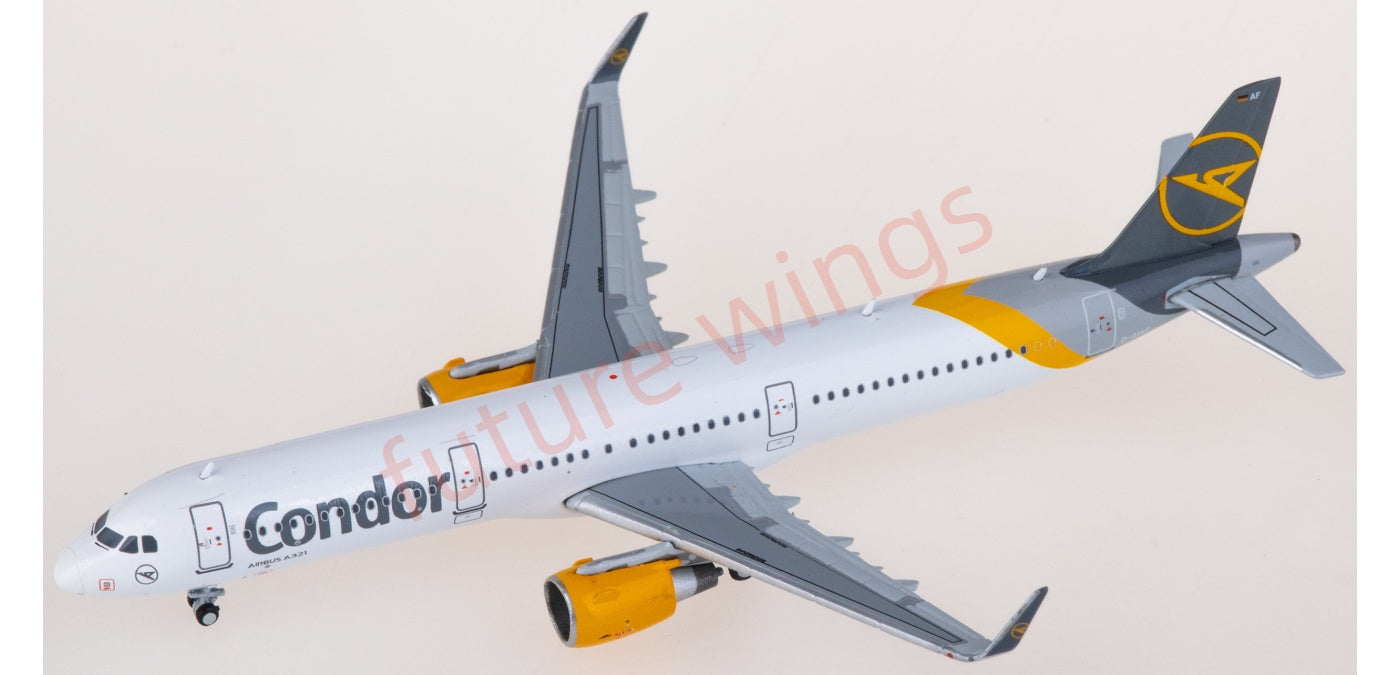 1:400 JC Wings XX4434 Condor Airbus A321 D-AIAF Aircraft Model+Free Tractor