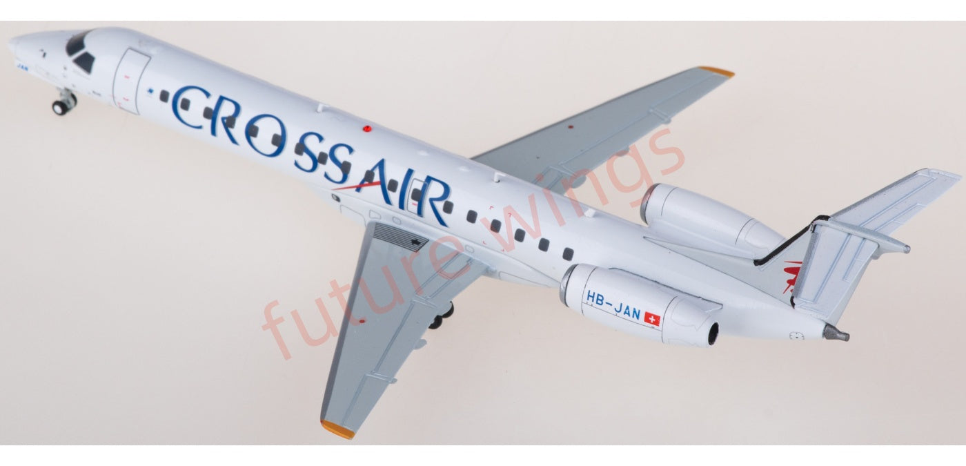 1:200 JC Wings XX20153 Crossair Embraer ERJ-145LU HB-JAN Diecast Model With Stand