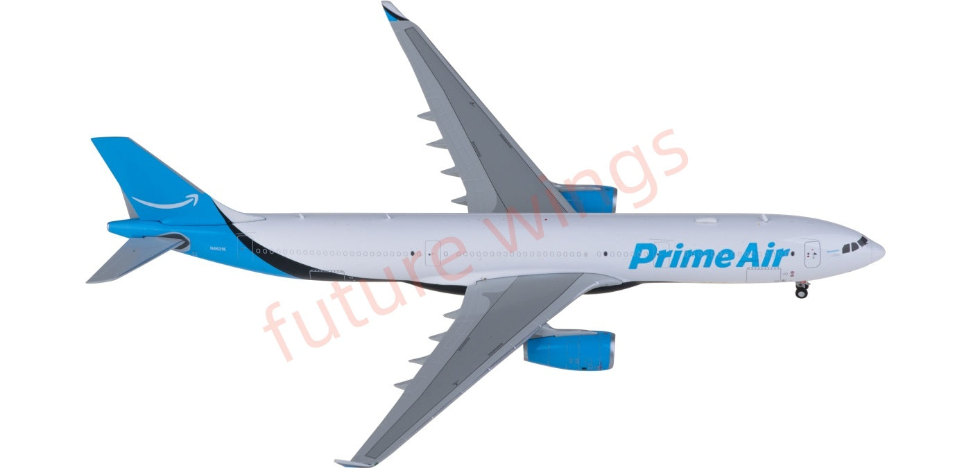 1:400 JC Wings SA4031 Amazon Prime Air Airbus A330-300P2F N4621K Aircraft Model+Tractor