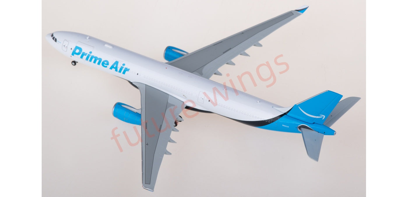 1:400 JC Wings SA4031 Amazon Prime Air Airbus A330-300P2F N4621K Aircraft Model+Tractor