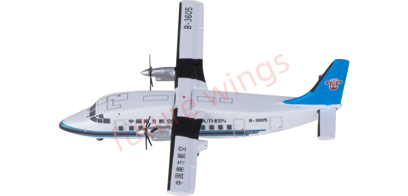 1:400 Yu ModeL YU36002 China Southern Airlines Shorts 360 B-3605 Aircraft Model+Free Tractor