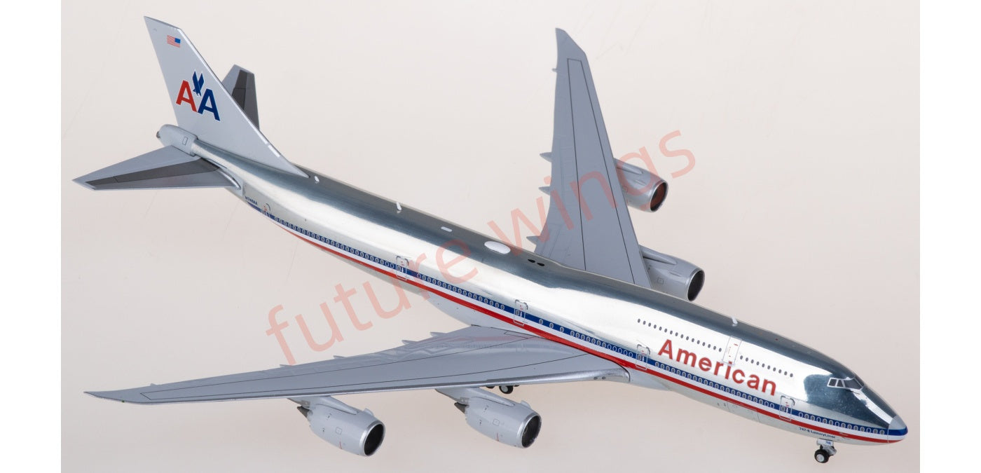 1:400 JC Wings XX40215 American Airlines Boeing 747-8i N748AA Aircraft Model+Free Tractor