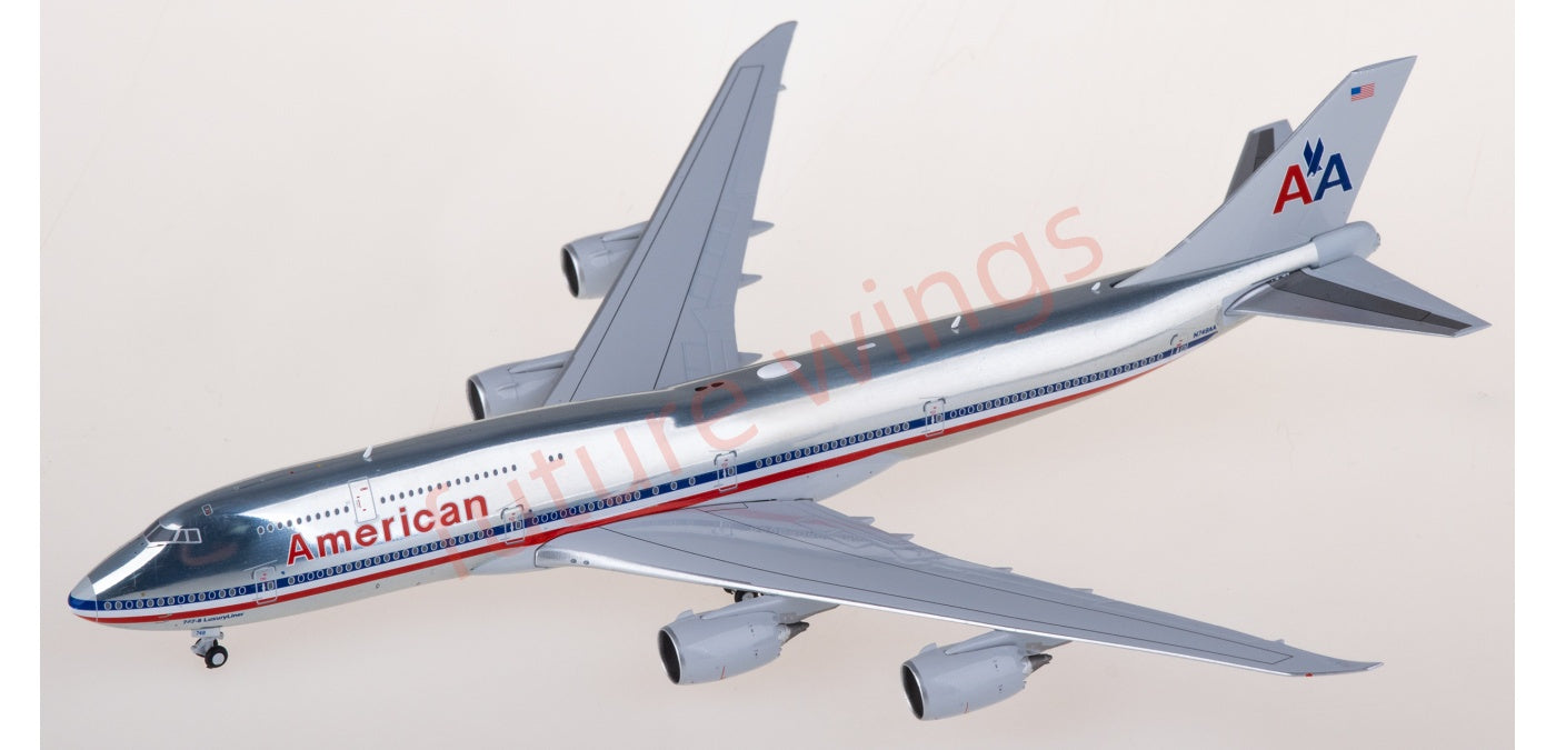 1:400 JC Wings XX40215 American Airlines Boeing 747-8i N748AA Aircraft Model+Free Tractor