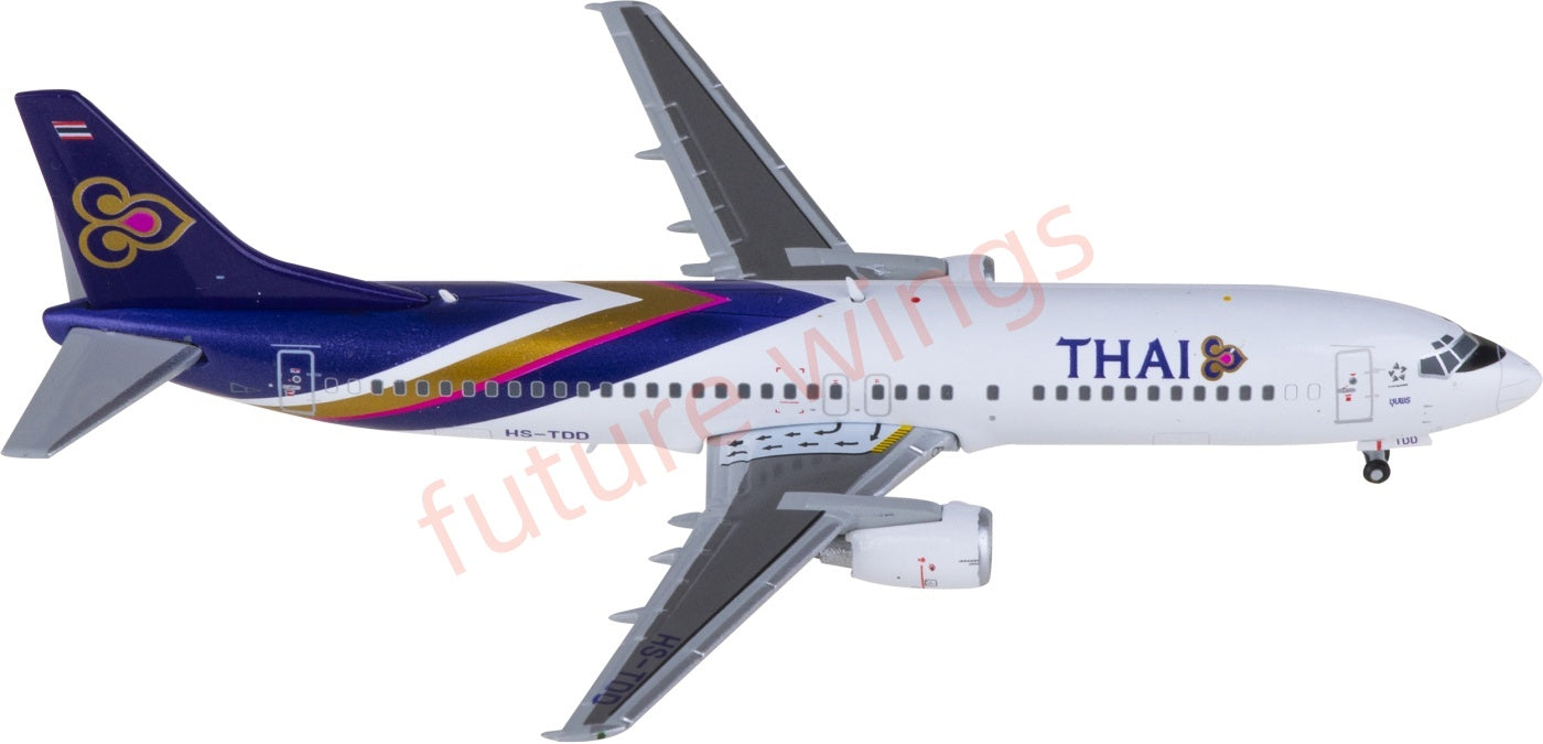 1:400 JC Wings XX4990 Thai Airways Boeing 737-400 HS-TDD Aircraft Model+Free Tractor