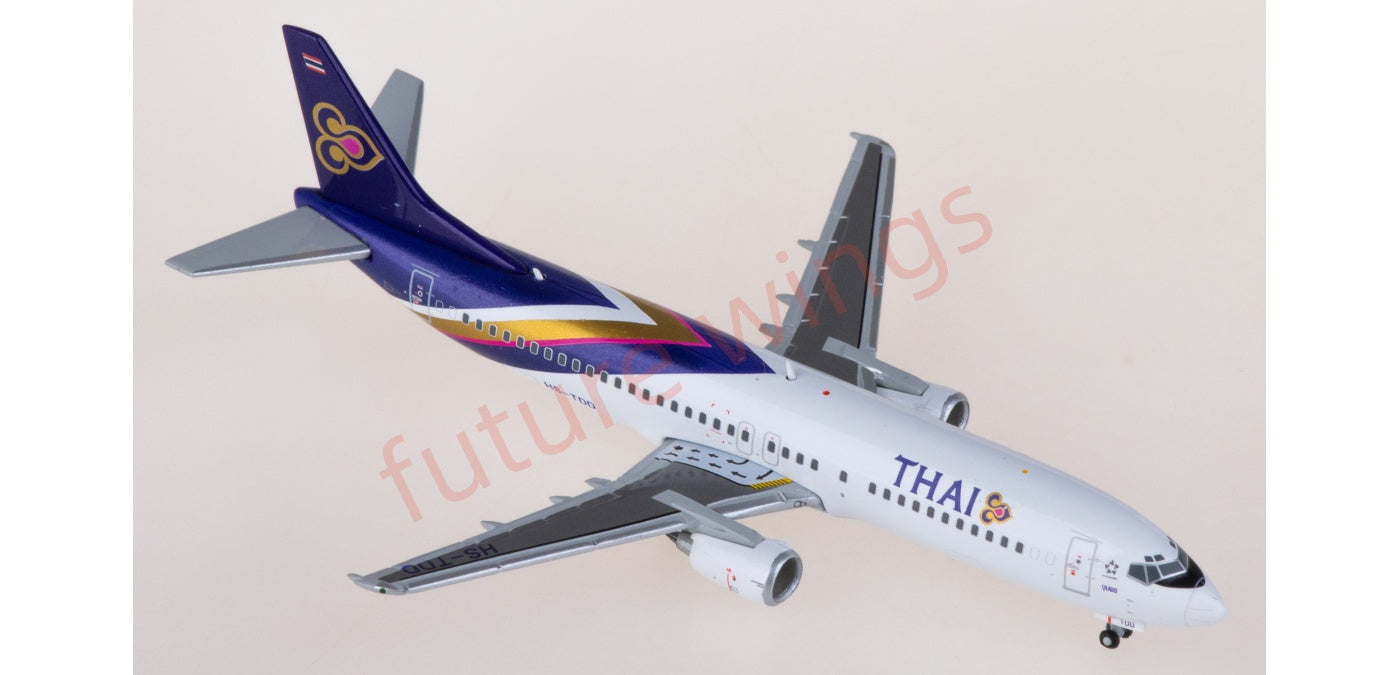 1:400 JC Wings XX4990 Thai Airways Boeing 737-400 HS-TDD Aircraft Model+Free Tractor