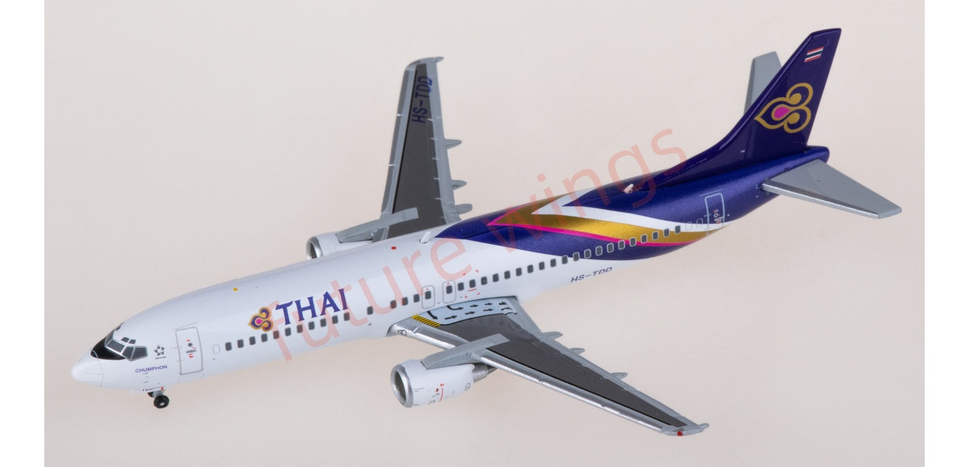 1:400 JC Wings XX4990 Thai Airways Boeing 737-400 HS-TDD Aircraft Model+Free Tractor