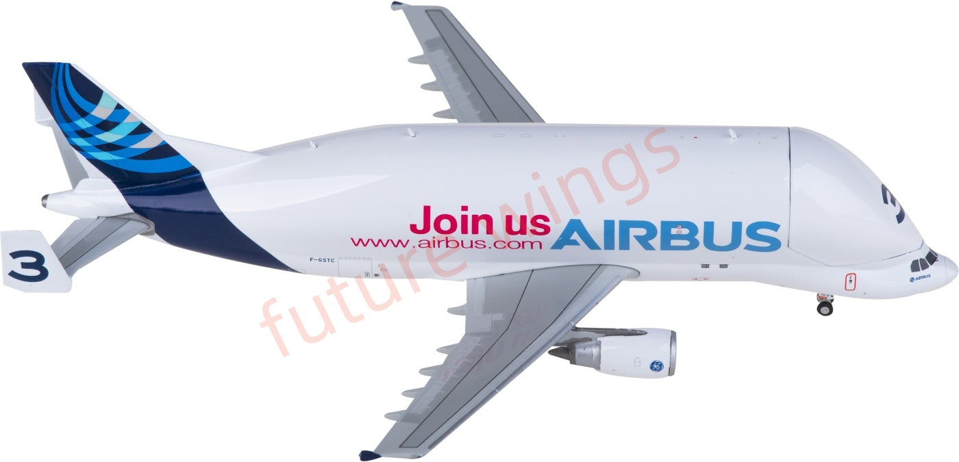 1:400 JC Wings LH4380C Airbus A300-600ST F-GSTC Beluga #3 Aircraft Model+Free Tractor