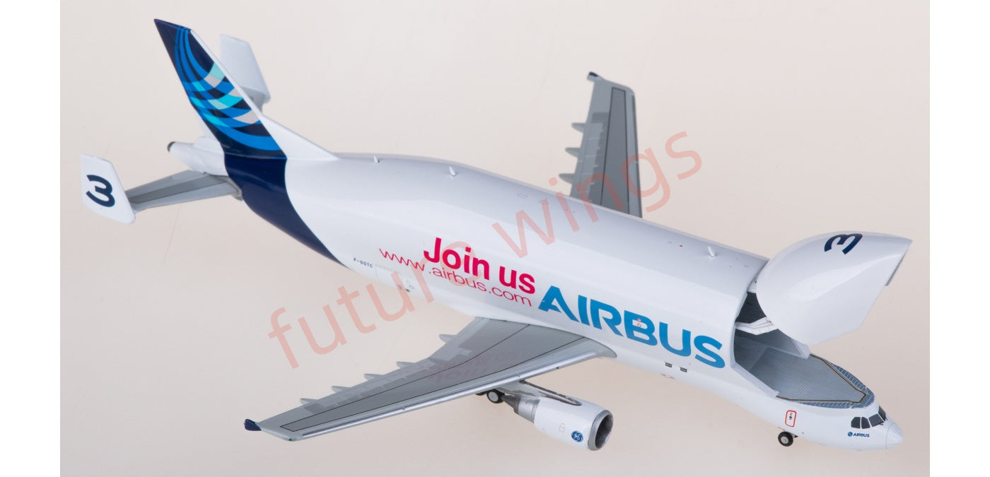 1:400 JC Wings LH4380C Airbus A300-600ST F-GSTC Beluga #3 Aircraft Model+Free Tractor