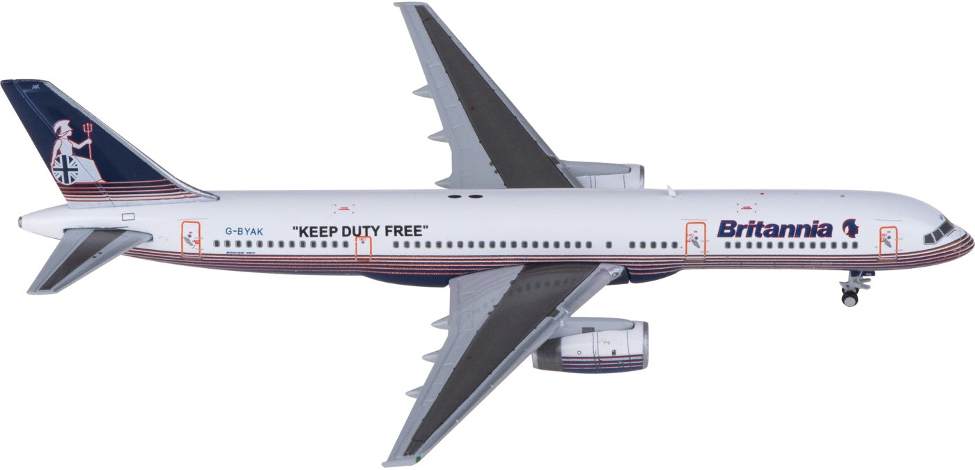 1:400 JC Wings XX4274 Britannia Boeing 757-200 G-BYAK Aircraft Model+Free Tractor