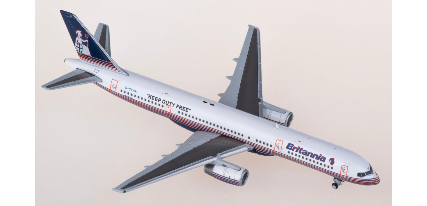 1:400 JC Wings XX4274 Britannia Boeing 757-200 G-BYAK Aircraft Model+Free Tractor