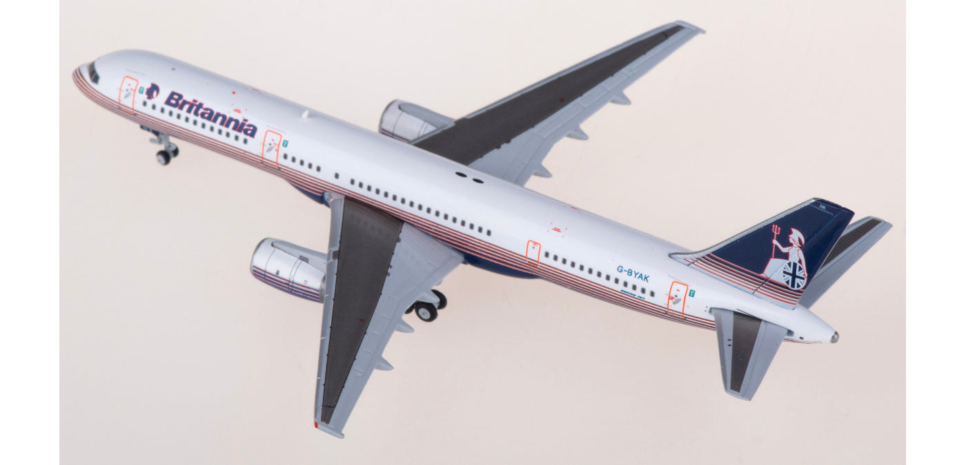 1:400 JC Wings XX4274 Britannia Boeing 757-200 G-BYAK Aircraft Model+Free Tractor