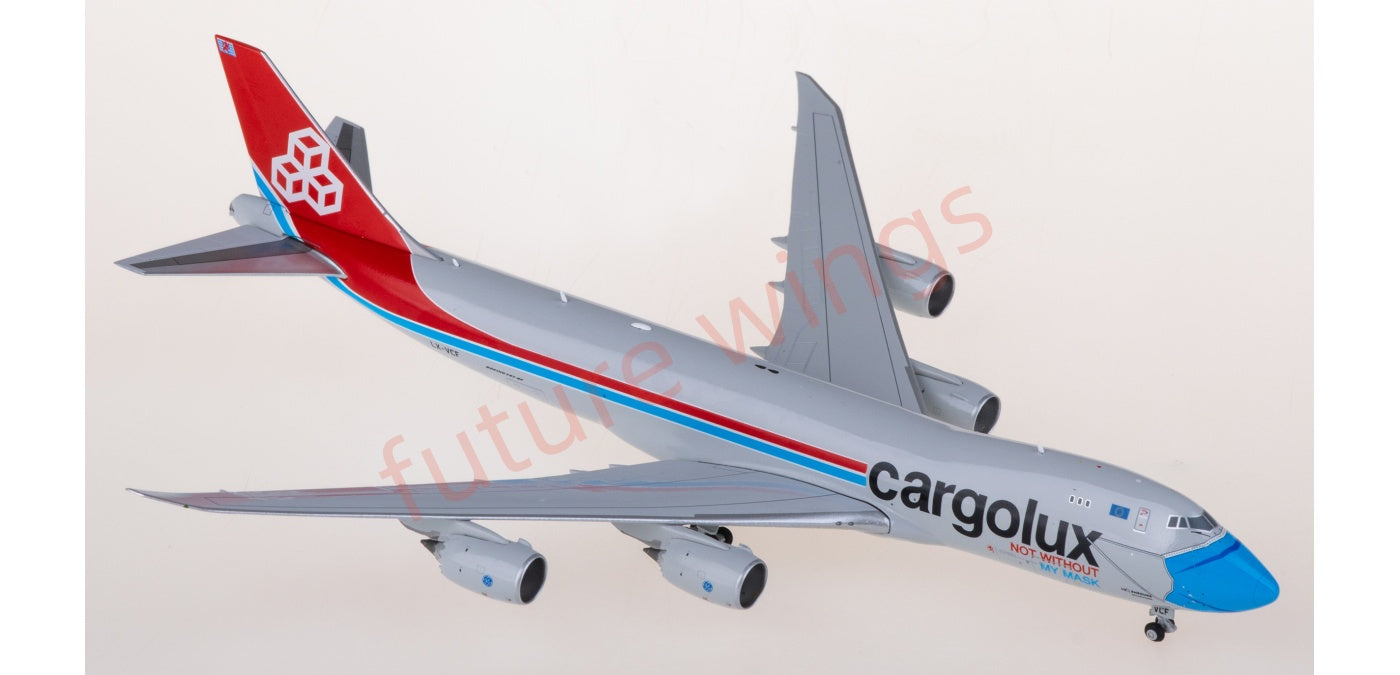 1:400 JC Wings XX40152 Cargolux Boeing 747-8F LX-VCF Aircraft Model+Free Tractor