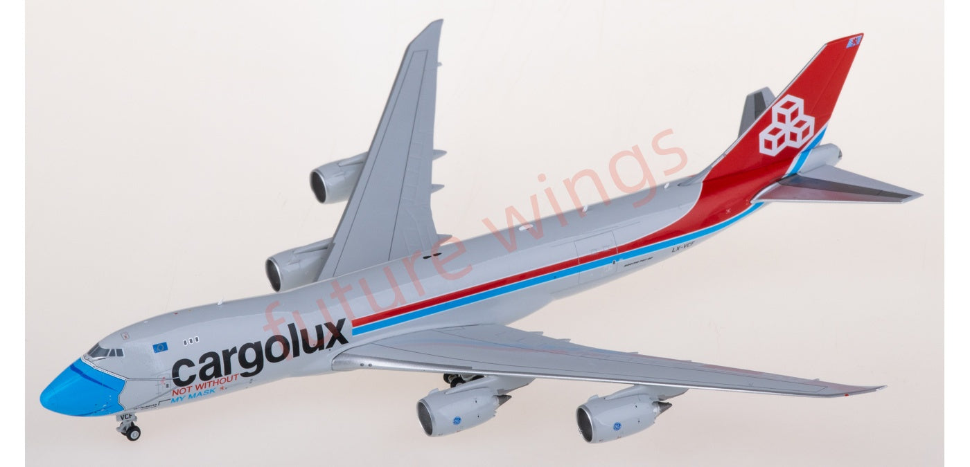 1:400 JC Wings XX40152 Cargolux Boeing 747-8F LX-VCF Aircraft Model+Free Tractor
