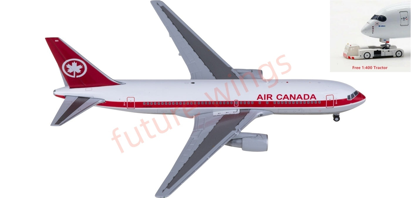 1:400 JC Wings XX40042 Air Canada Boeing 767-200ER C-GAUB Aircraft Model+Free Tractor