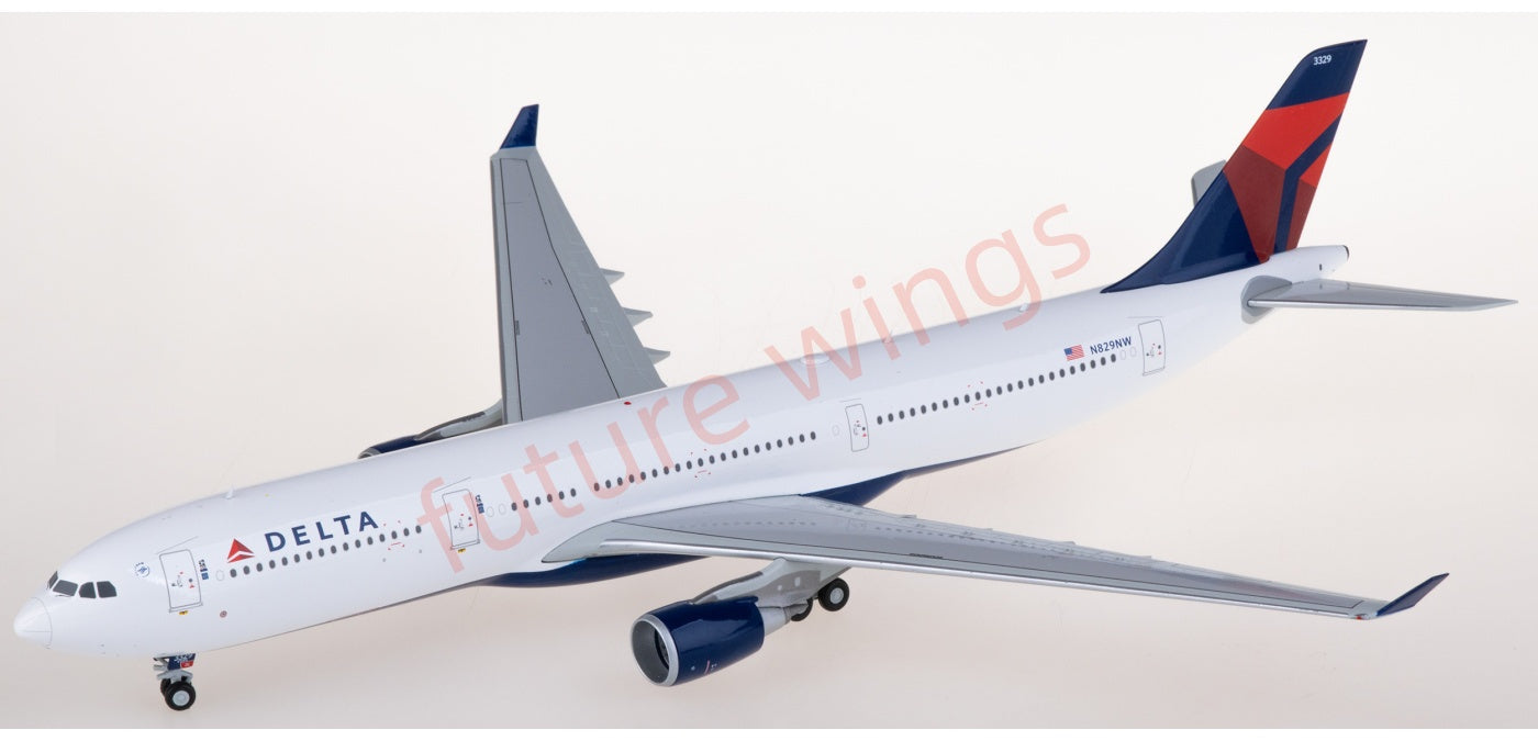 1:200 Geminijets G2DAL1119 Delta Air Lines Airbus A330-300 N829NW Diecast Aircraft Model