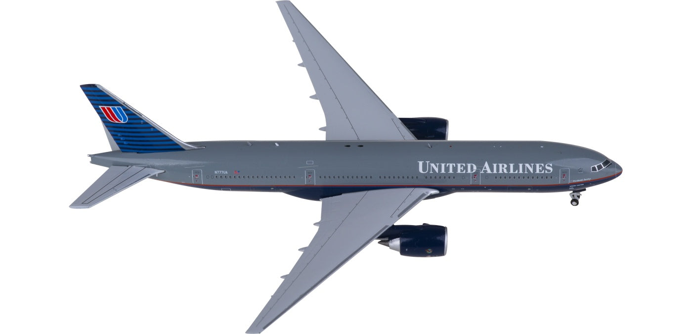 1:400 JC Wings XX40206 United Airlines Boeing 777-200 N777UA Aircraft Model+Free Tractor