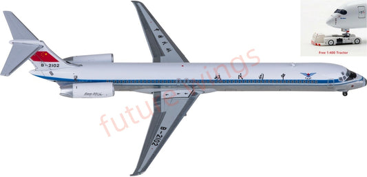 1:400 JC Wings XX40112 CAAC McDonnell Douglas MD-82 B-2102 Aircraft Model+Free Tractor