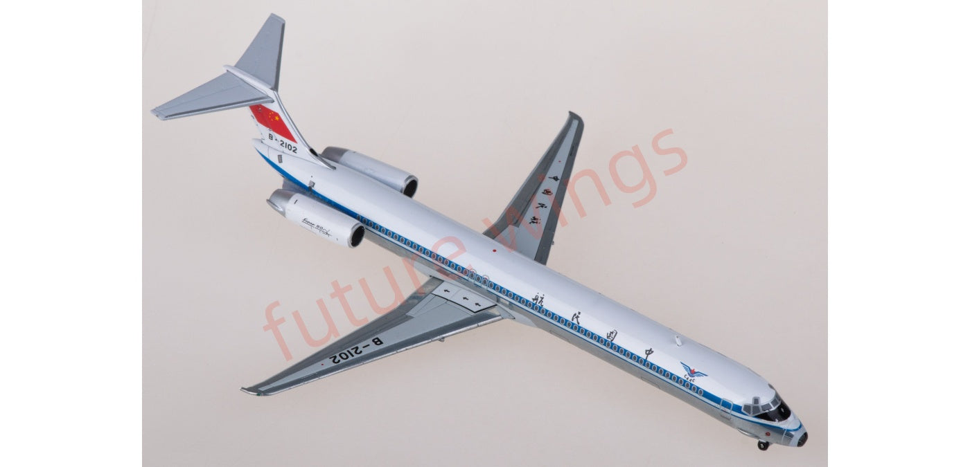 1:400 JC Wings XX40112 CAAC McDonnell Douglas MD-82 B-2102 Aircraft Model+Free Tractor