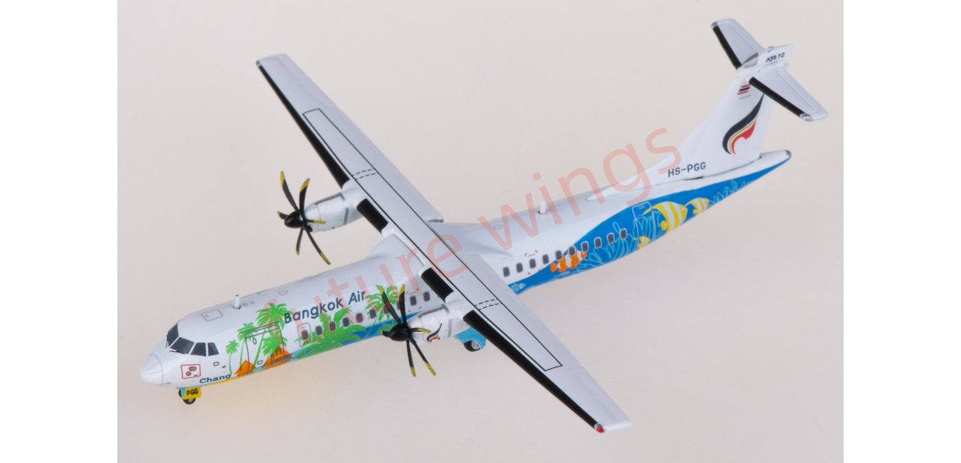 1:400 JC Wings XX4880 Bangkok Airways ATR-72-500 HS-PGG Aircraft Model+Free Tractor