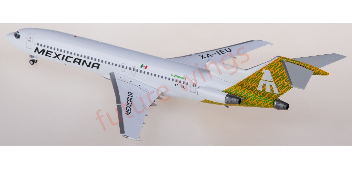 1:200 JC Wings LH2389 Mexicana Boeing 727-200 XA-IEU Diecast Model With Stand