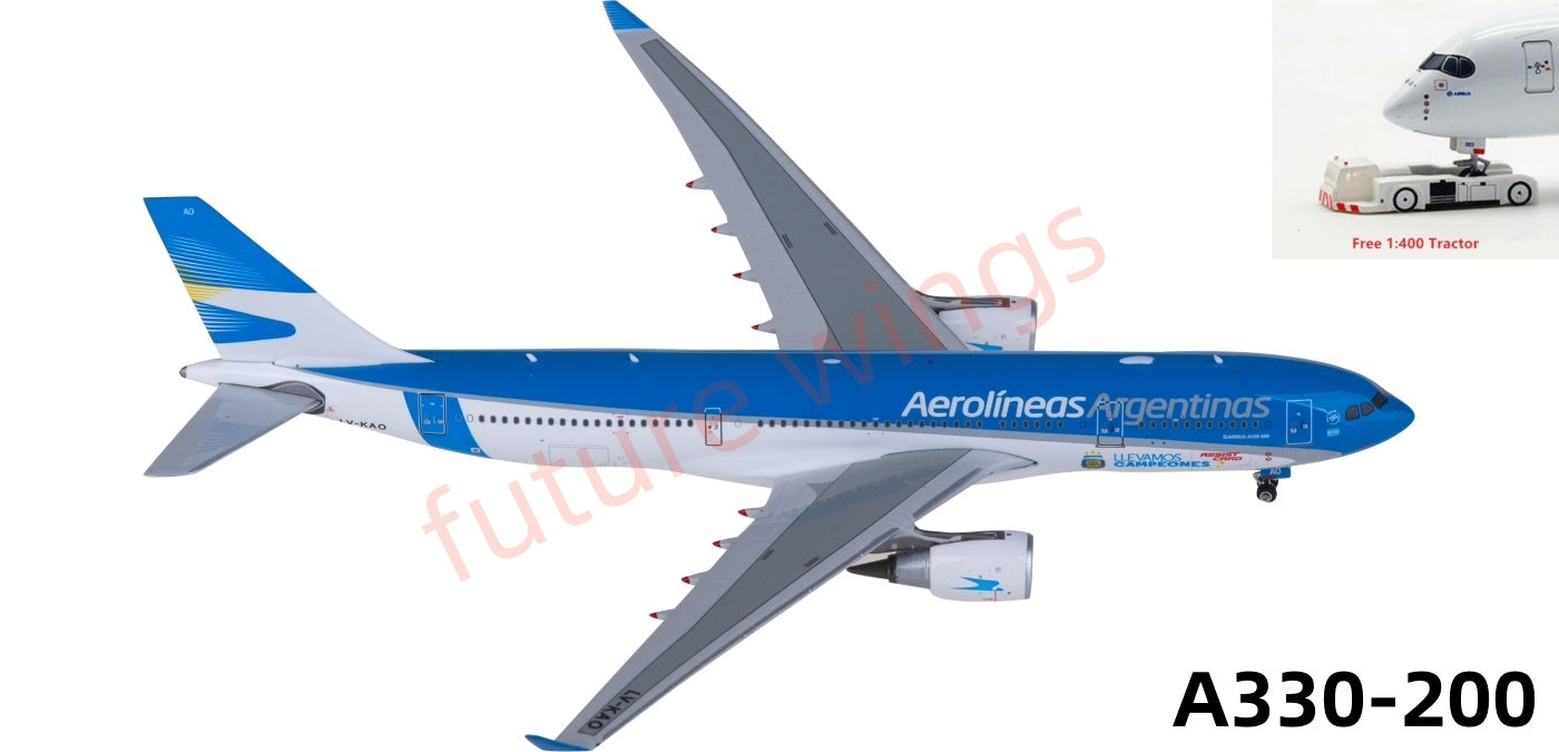 1:400 Phoenix PH04600 Aerolíneas Argentinas Airbus A330-200 LV-KAO Aircraft Model+Free Tractor