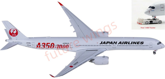1:400 JC Wings SA4027A Japan Airlines Airbus A350-1000XWB JA02WJ "Flaps Down"Aircraft Model+Free Tractor