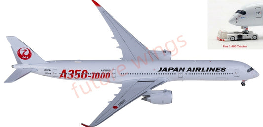 1:400 JC Wings SA4027 Japan Airlines Airbus A350-1000XWB JA02WJ Aircraft Model+Free Tractor