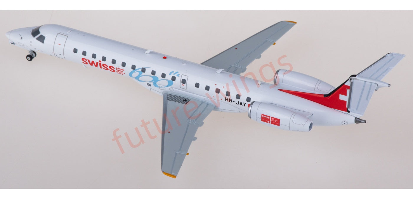 1:200 JC Wings XX20442 Swiss Embraer ERJ-145 HB-JAY Diecast Aircraft Model