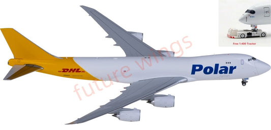 1:400 JC Wings XX40158 Polar Air Cargo Boeing 747-8F N858GT Aircraft Model+Free Tractor