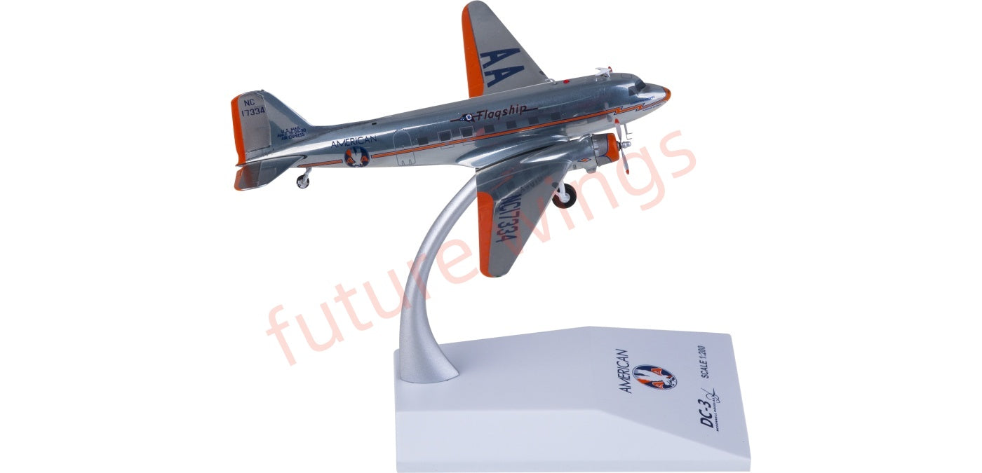 1:200 JC Wings XX2383 American Airlines Douglas DC-3 NC17334 Diecast Aircraft Model
