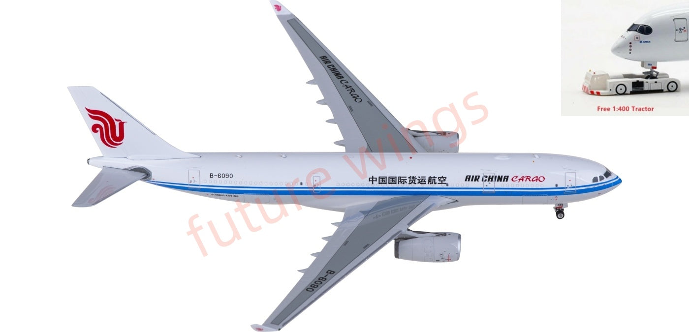 1:400 Phoenix PH11941 Air China Cargo Airbus A330-200 B-6090 Aircraft Model+Free Tractor