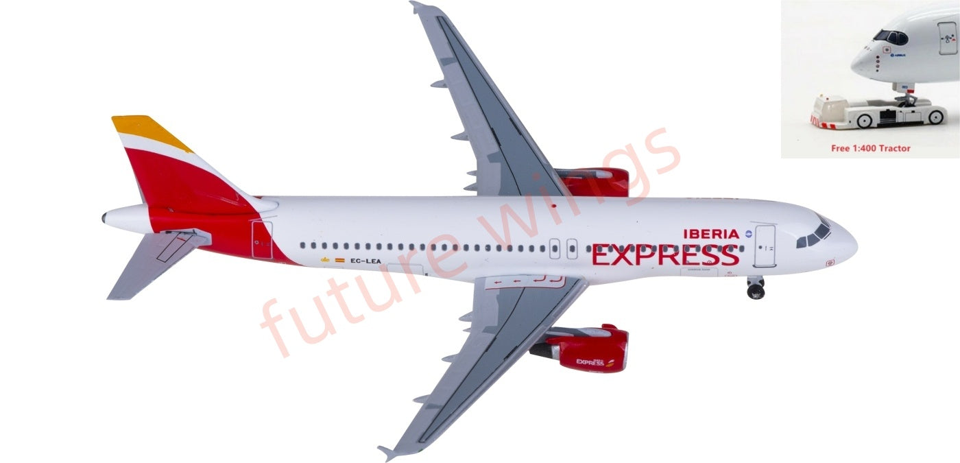 1:400 AeroClassics AC411205 Iberia Express Airbus A320 EC-LEA Aircraft Model+Free Tractor