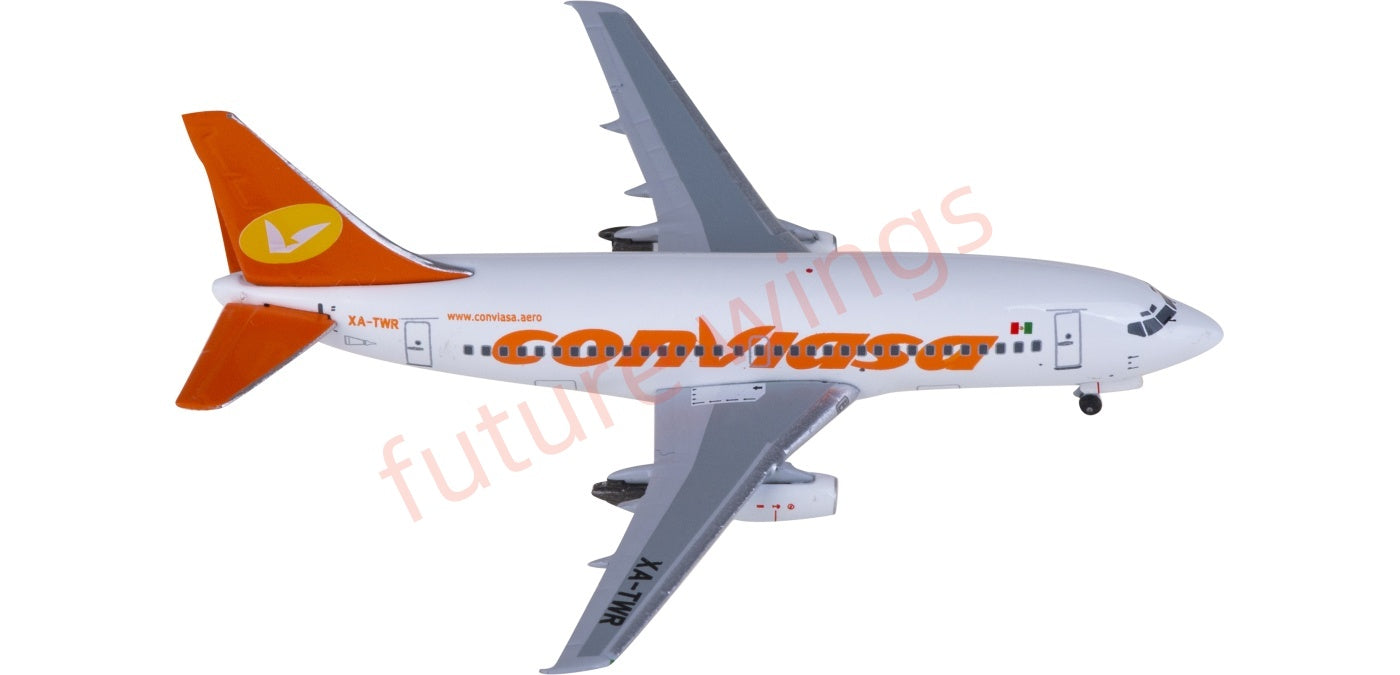 1:400 AeroClassics AC411370 Conviasa Boeing 737-200 XA-TWR Aircraft Model+Free Tractor