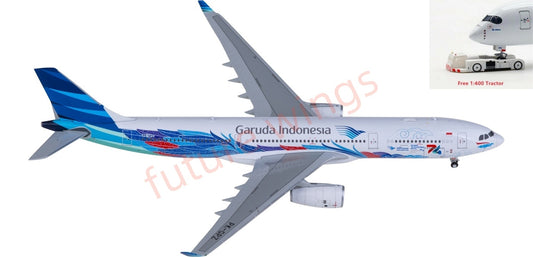 1:400 JC Wings XX40170 Garuda Indonesia Airbus A330-300 PK-GPZ Aircraft Model+Free Tractor