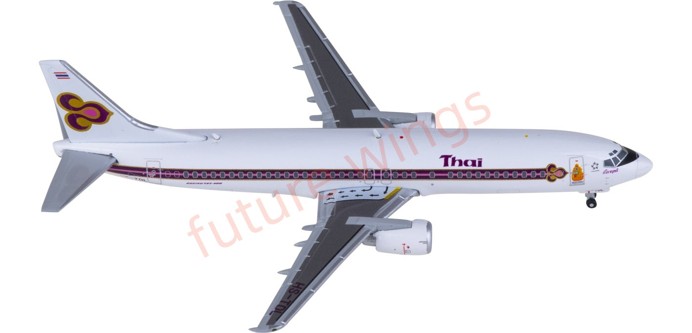 1:400 JC Wings XX4988 Thai Airways Boeing 737-400 HS-TDL Aircraft Model+Free Tractor