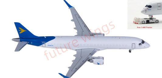 1:400 JC Wings LH4384 Embraer ERJ-190F E-Freighter N986TA Aircraft Model+Free Tractor