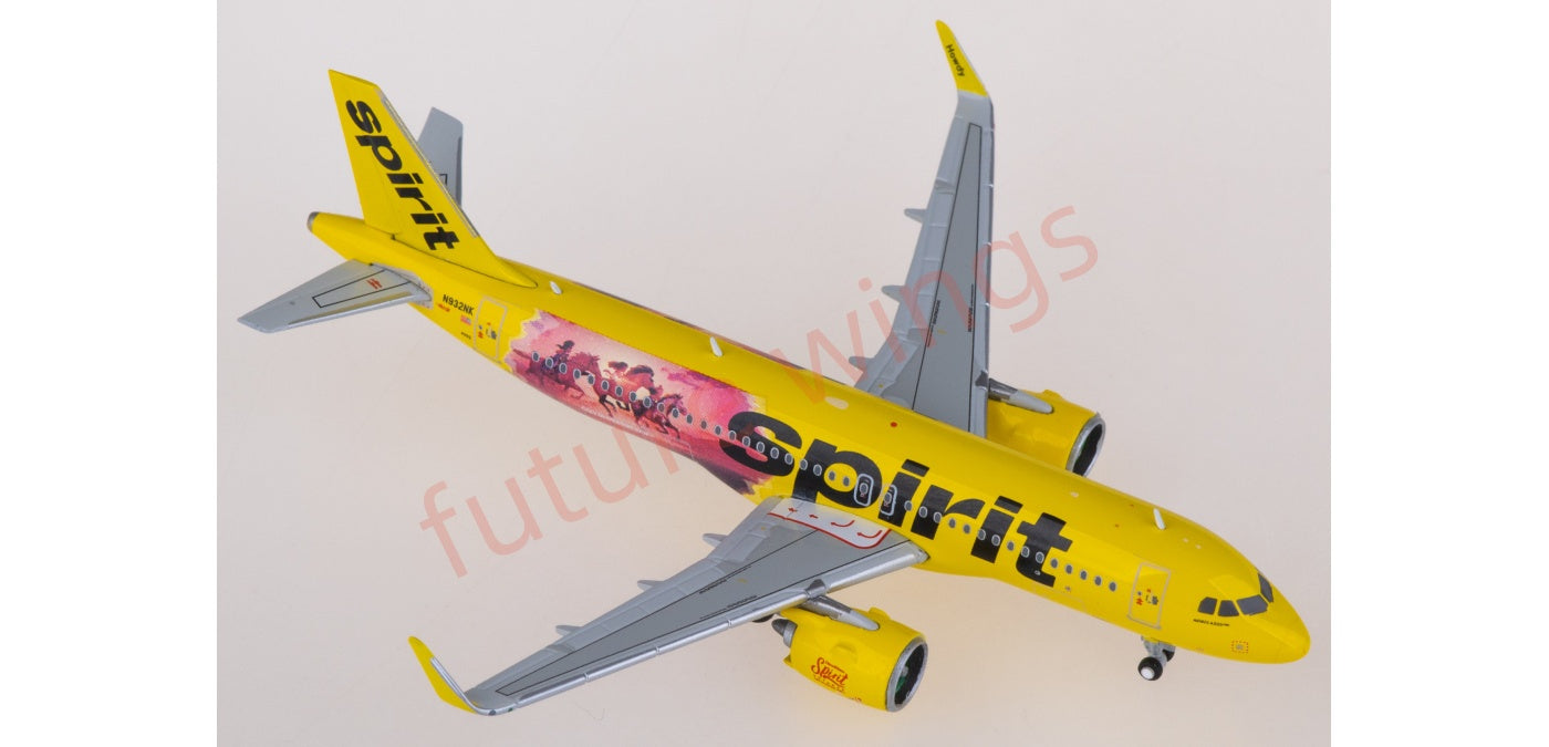 1:400 JC Wings SA4045 Spirit Airlines Airbus A320neo N932NK Aircraft Model+Free Tractor