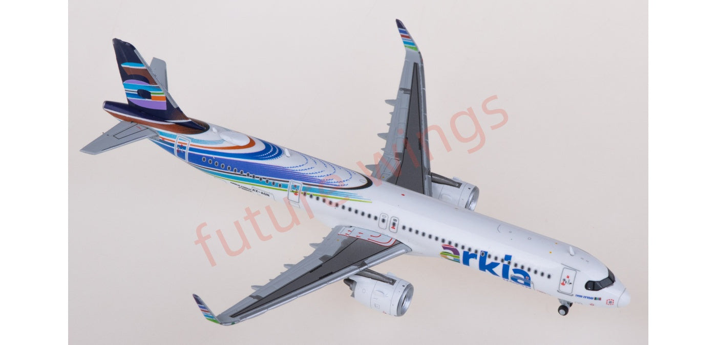 1:400 JC Wings XX4451 Arkia Airbus A321neo 4X-AGN Aircraft Model+Free Tractor