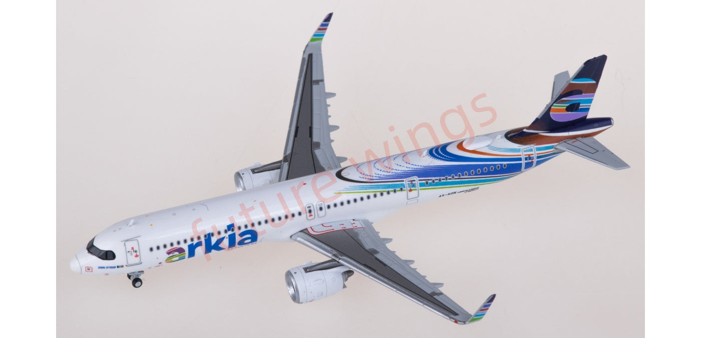 1:400 JC Wings XX4451 Arkia Airbus A321neo 4X-AGN Aircraft Model+Free Tractor