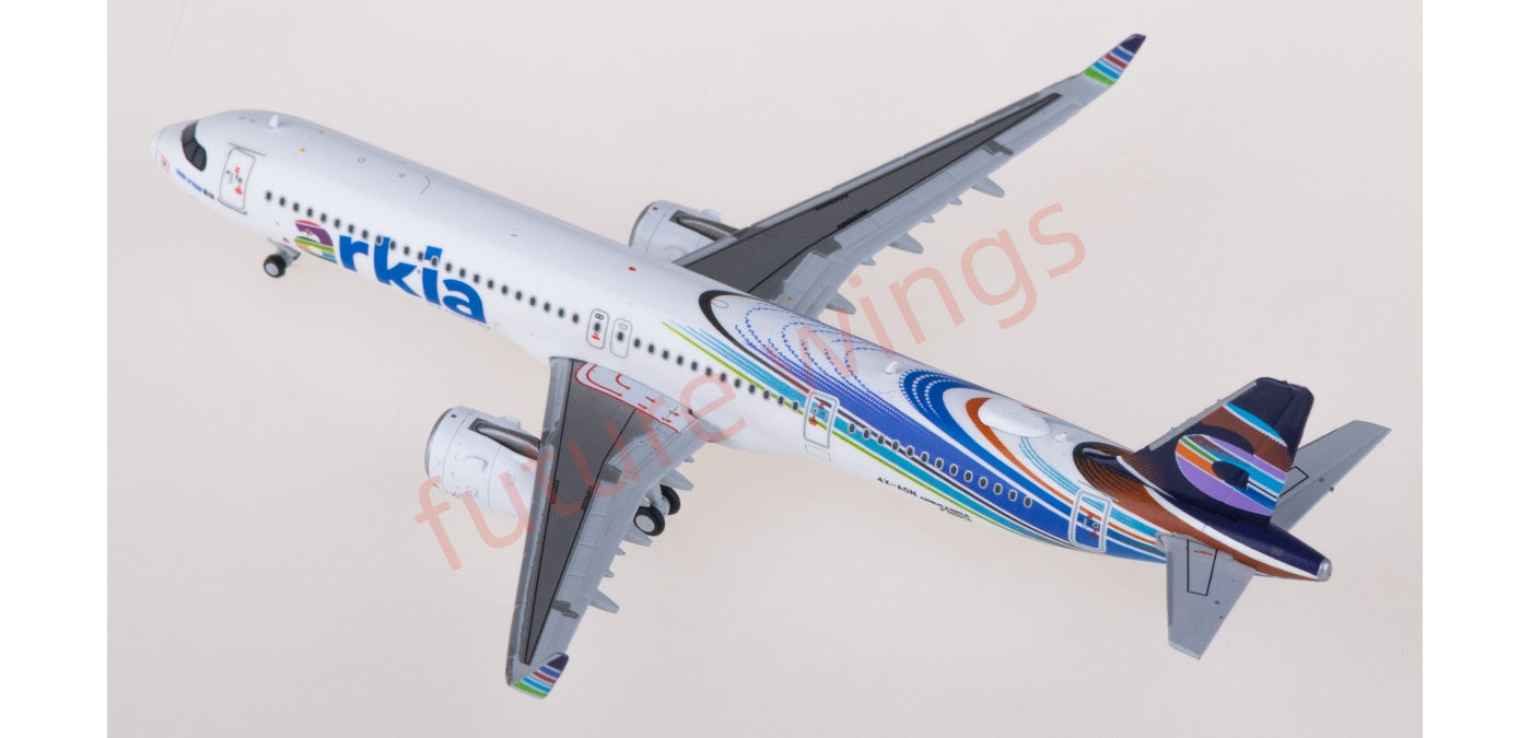 1:400 JC Wings XX4451 Arkia Airbus A321neo 4X-AGN Aircraft Model+Free Tractor