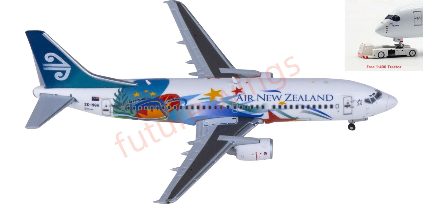 1:400 JC Wings XX4969 Air New Zealand Boeing 737-300 ZK-NGA Aircraft Model+Free Tractor
