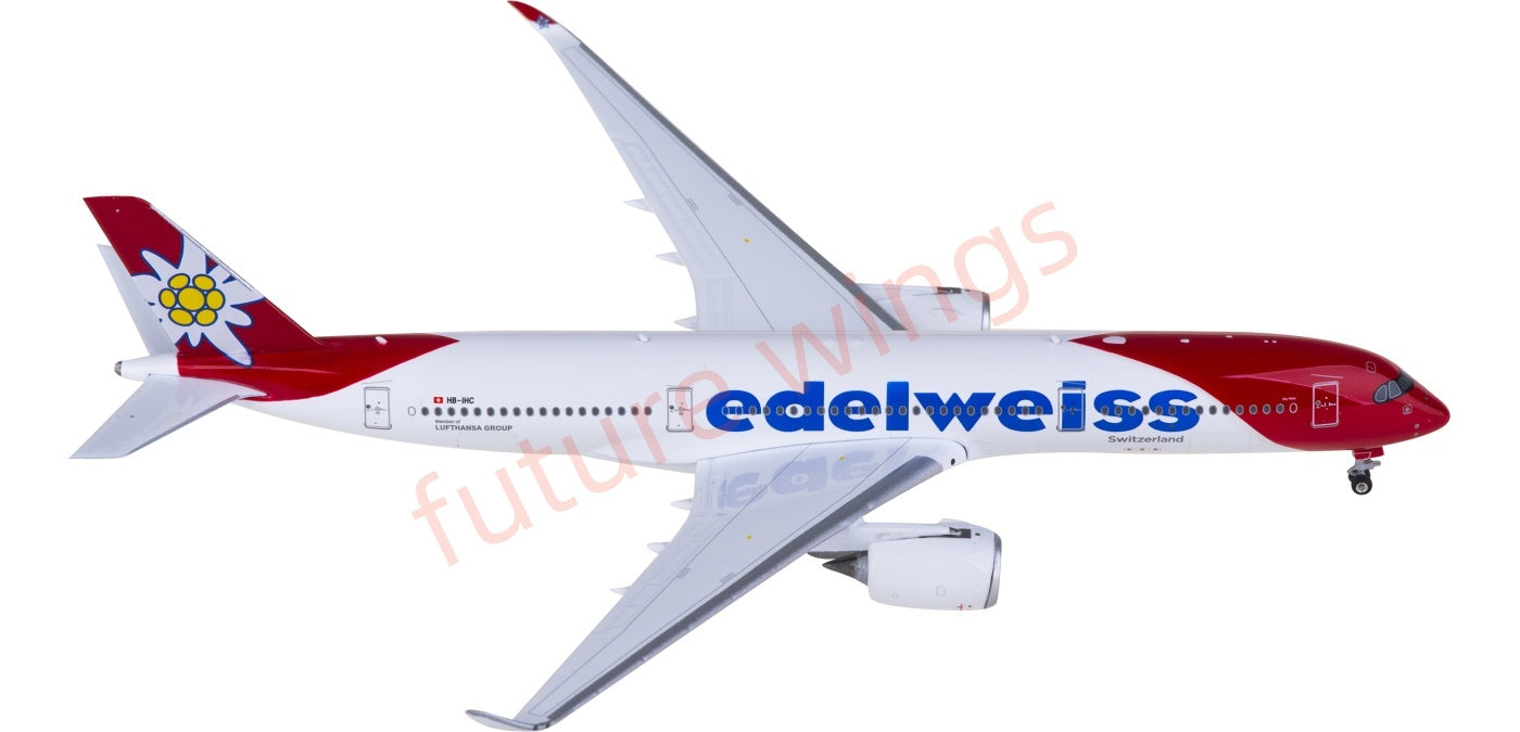 1:400 Phoenix PH11945 Edelweiss Air Airbus A350-900 HB-IHC Aircraft Model+Free Tractor