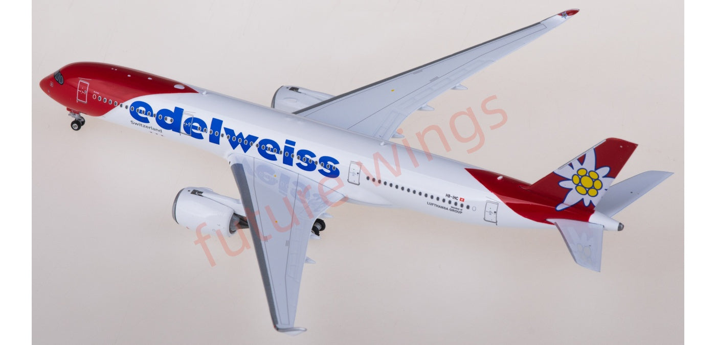 1:400 Phoenix PH11945 Edelweiss Air Airbus A350-900 HB-IHC Aircraft Model+Free Tractor